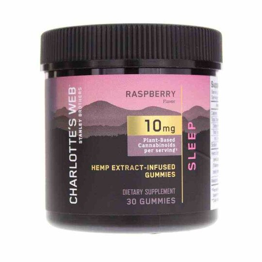 Hemp Extract-Infused Gummies Sleep Raspberry Flavor, CW